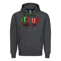 Smoke o come let us adore him christmas Zipper Hoodie - MaliasSmallBusiness