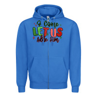True Royal o come let us adore him christmas Zipper Hoodie - MaliasSmallBusiness