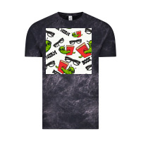 Cloud Black bookworm seamless pattern Vintage Tee - BundleAndBundleShop