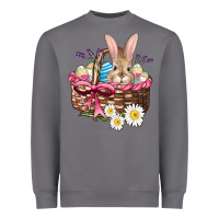 Storm easter bunny and basket Heavyweight Sweatshirt - AdoDesignShop