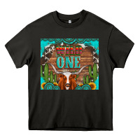 Asphalt wild one longhorn gemstones cactus and sunflowers Heavy Core Tee - Artiststas