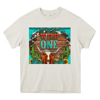 Cream wild one longhorn gemstones cactus and sunflowers Heavy Core Tee - Artiststas