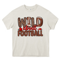 Cream wild about football Heavy Core Tee - Zillion Design Studio