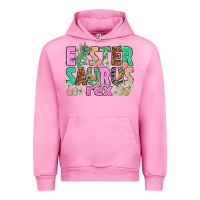 Fuchsia Pink Easter Saurus Nurse Easter Day Urban Hoodie - HowdyJamesFarm