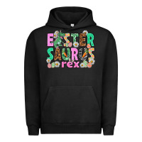 Pigment Black Easter Saurus Nurse Easter Day Urban Hoodie - HowdyJamesFarm