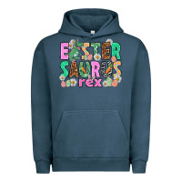 Pigment Midnight Navy Easter Saurus Nurse Easter Day Urban Hoodie - HowdyJamesFarm