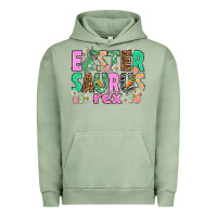 Pigment Oil Green Easter Saurus Nurse Easter Day Urban Hoodie - HowdyJamesFarm