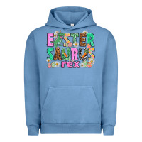 Pigment Pebble Blue Easter Saurus Nurse Easter Day Urban Hoodie - HowdyJamesFarm