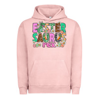 Pigment Salmon Easter Saurus Nurse Easter Day Urban Hoodie - HowdyJamesFarm