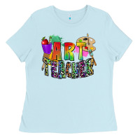Baby Blue art teacher Ladies Tee - Zillion Design Studio