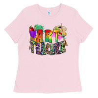 Bubblegum Pink art teacher Ladies Tee - Zillion Design Studio