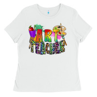 White art teacher Ladies Tee - Zillion Design Studio
