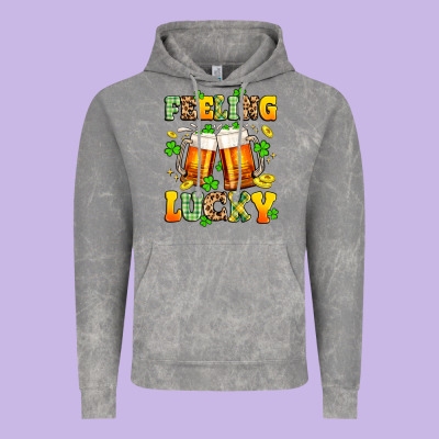 Feeling Lucky Vintage Hoodie Designed By Artiststas