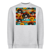 Heather Grey western german shorthaired pointer Heavyweight Sweatshirt - Artiststas