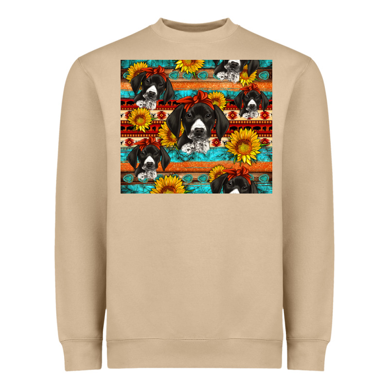 Western German Shorthaired Pointer Heavyweight Sweatshirt by Artiststas | Teevron