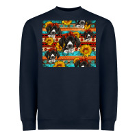 Navy western german shorthaired pointer Heavyweight Sweatshirt - Artiststas