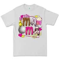 Dove Grey mama volleyball with popcorn Premium Tee - texasbilliewilder