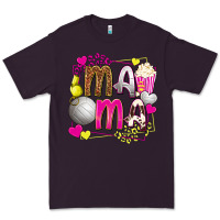 Plum mama volleyball with popcorn Premium Tee - texasbilliewilder
