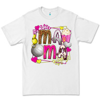 White mama volleyball with popcorn Premium Tee - texasbilliewilder