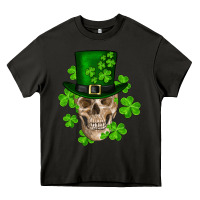 Asphalt st. patrick's day skull Heavy Core Tee - RanaPortraitStore
