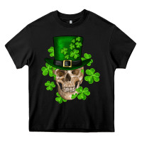 Black st. patrick's day skull Heavy Core Tee - RanaPortraitStore