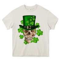 Cream st. patrick's day skull Heavy Core Tee - RanaPortraitStore