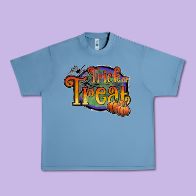 Trick Or Treat Black Urban Heavy Tee Designed By Jahusdesignshop