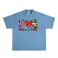 Pebble Blue peace love wine Urban Heavy Tee - AdoDesignShop
