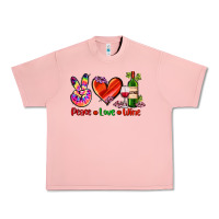 Salmon peace love wine Urban Heavy Tee - AdoDesignShop
