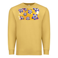 Antique Gold Rocky Mountain Columbine Flower Premium Sweatshirt - Bettercallsaul