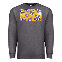Charcoal Heather Rocky Mountain Columbine Flower Premium Sweatshirt - Bettercallsaul