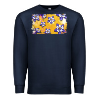 Navy Rocky Mountain Columbine Flower Premium Sweatshirt - Bettercallsaul