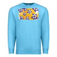 Ocean Blue Rocky Mountain Columbine Flower Premium Sweatshirt - Bettercallsaul