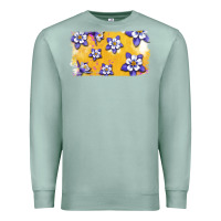 Seafoam Rocky Mountain Columbine Flower Premium Sweatshirt - Bettercallsaul
