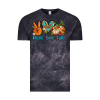 Cloud Black peace love fall ado Vintage Tee - AdoDesignShop