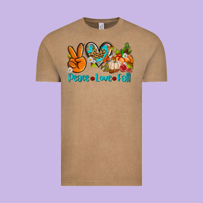 Peace Love Fall Ado Vintage Tee Designed By Adodesignshop