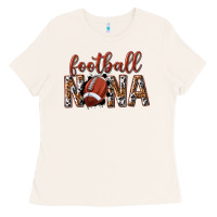 Bone football nana with leopard Ladies Tee - texasbilliewilder