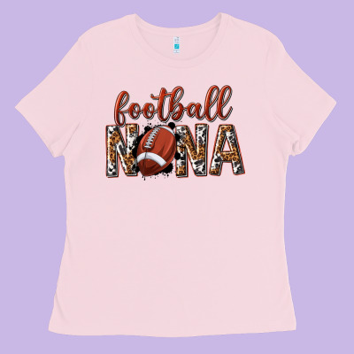 Ladies Tee football nana with leopard