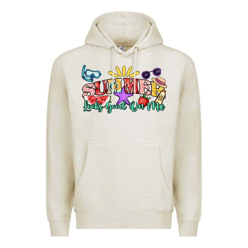 Summer Looks Good On Me Premium Hoodie by NancyCooperArtShop | Teevron