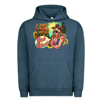 Pigment Midnight Navy I just smile and say god bless Urban Hoodie - HowdyJamesFarm