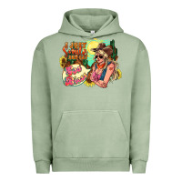 Pigment Oil Green I just smile and say god bless Urban Hoodie - HowdyJamesFarm