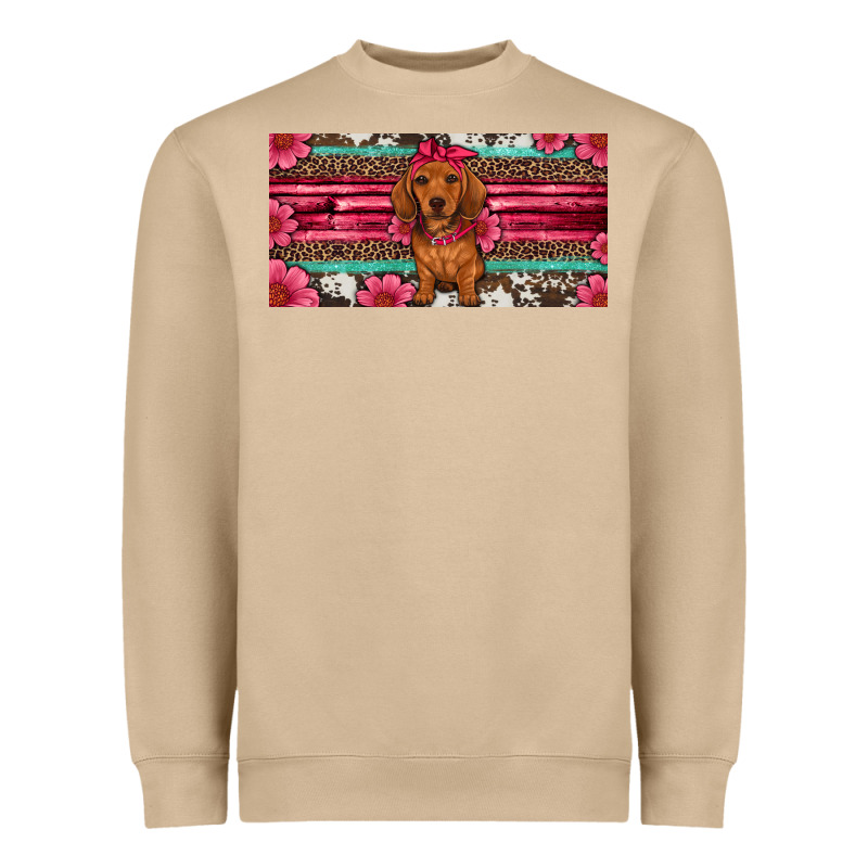 Dachshund Puppy License Plate Heavyweight Sweatshirt by Artiststas | Teevron