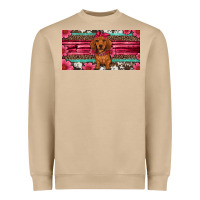 Mushroom dachshund puppy license plate Heavyweight Sweatshirt - Artiststas