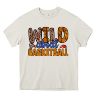 Cream wild about basketball Heavy Core Tee - Zillion Design Studio