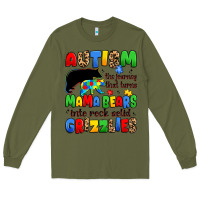 Army Green autism the journey that turns mama bears Long Sleeve Tee - JahusDesignShop