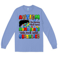 Colony Blue autism the journey that turns mama bears Long Sleeve Tee - JahusDesignShop