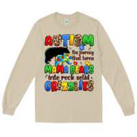 Mushroom autism the journey that turns mama bears Long Sleeve Tee - JahusDesignShop