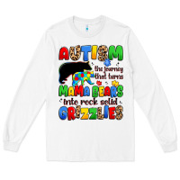 White autism the journey that turns mama bears Long Sleeve Tee - JahusDesignShop