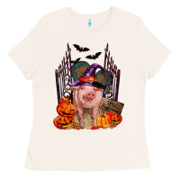 Bone Pig halloween Ladies Tee - RanaPortraitStore