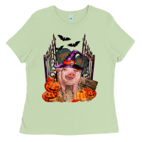 Matcha Pig halloween Ladies Tee - RanaPortraitStore